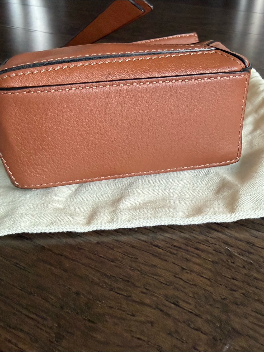 Loewe Nano Puzzle Bag in Tan Brown - Picture 3 of 6